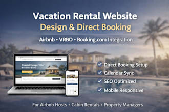build vacation rental website short term rental direct booking rental website