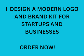 design a modern logo and brand kit for startups and business