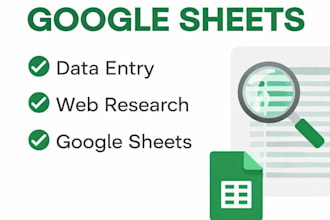 create and manage professional googlesheets spreadsheet