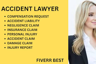 handle accident injury claims, insurance disputes, negligence and damage claims