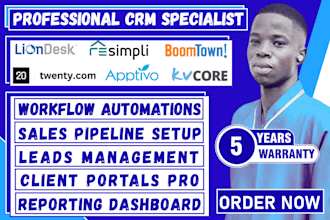 setup resimpli liondesk boomtown kvcore apptivo and twenty crm