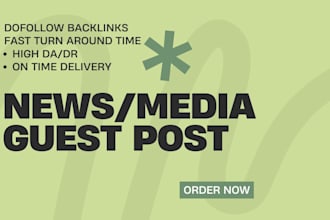 do SEO guest post on news and media sites