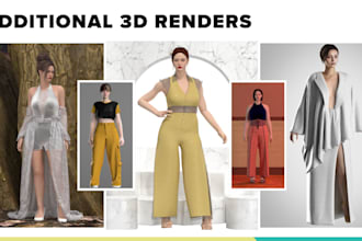 create a clo3d 3d garment visualization