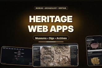 build a museum, archaeology, or heritage website