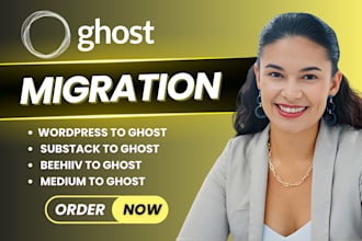 migrate wordpress, substack or beehiiv website to ghost cms safely