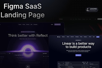do clean professional web landing page UI UX design figma
