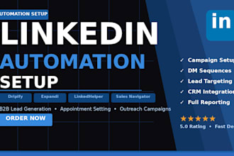 linkedin outreach appointment setting on dripify b2b leads social media expandi