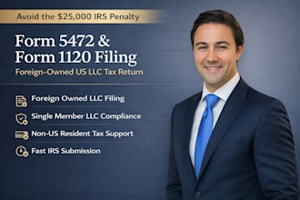 file form 5472 and 1120 pro forma foreign owned us llc tax return to irs