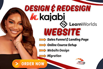 setup kajabi learnworlds build onine course elearning website on learnworlds