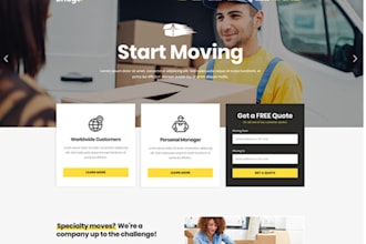 design moving services website