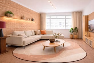 create a modern interior design for your living room