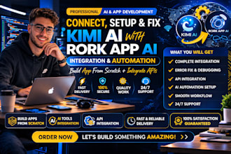 connect and fix kimi ai with rork app ai integration