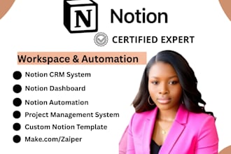 build a custom notion template, and notion consultation