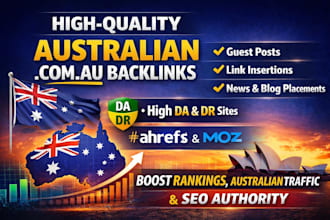provide high quality australian au guest posts include SEO backlinks