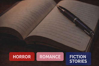 write horror stories, romance stories, and fiction ghostwriting
