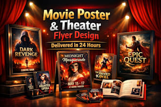 do theatre poster movie poster poster design film poster flyer design in 24hrs