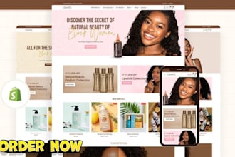 beauty skincare shopify store cosmetics lipstick spa hair salon skincare website