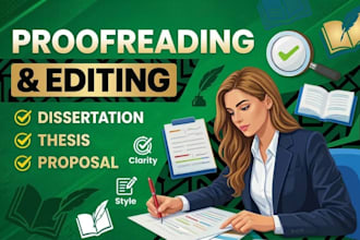 proofread and edit your thesis and research proposal