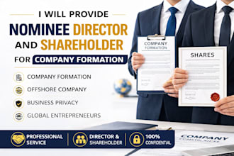 provide nominee director and shareholder for company formation