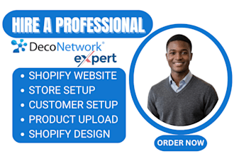 setup deconetwork printavo shop, ghl and shopify store setup