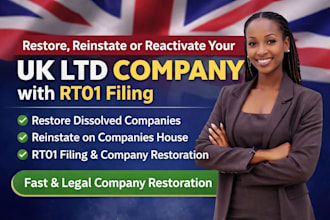 restore, reinstate or reactivate your UK ltd company with rt01 filing