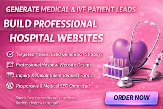 design medical  ivf clinic website and lead generation setup