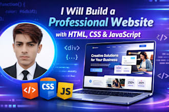 a professional responsive website using HTML CSS javascript