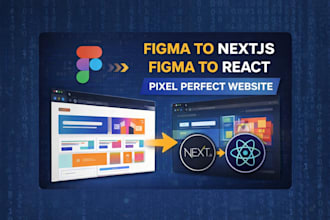 convert figma design to nextjs or react website