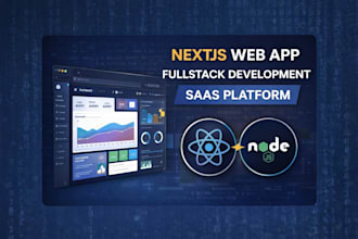 build a fullstack nextjs web app with react and nodejs