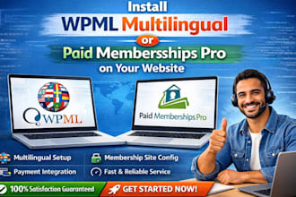 install wpml multilingual or paid membership pro on your site