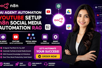build n8n ai agent automation for youtube setup n8n social media automation rag