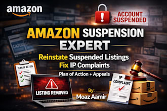 recover your suspended listing and fix IP complaints on amazon