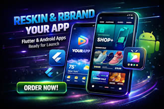 reskin rebrand customize and set up your codecanyon android flutter app