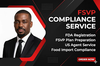 fda registration, US agent and fsvp compliance for USA market approval