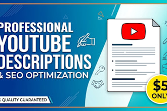 write SEO youtube descriptions that get more views