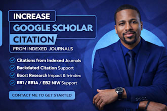 increase google scholar citation from indexed journals, backdated citation, eb1a