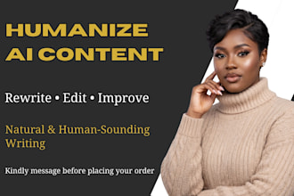 rewrite and humanize ai written content