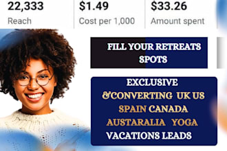 retreats marketing leads retreat landing page retreat vacation meta google ads