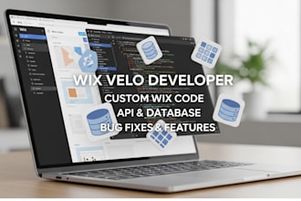 be your wix velo developer for custom wix code API and database