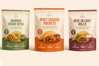 create cpg food packaging, restaurant branding, coffee packaging, food box