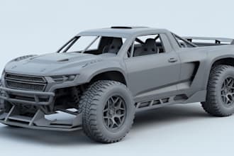 build 3d game cars, luxury vehicles, rc models big machinery fivem game assets