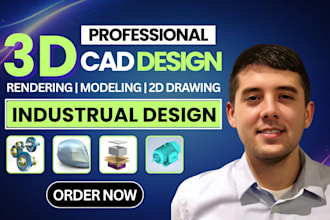 do 3d cad design 3d cad model 3d product design, industrial design in solidworks