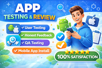 test and review your mobile app, ios android app testing and QA review game test