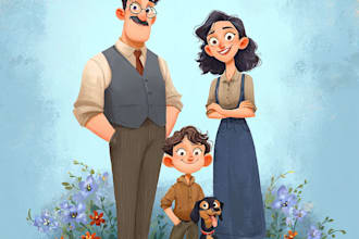 do a cartoon portrait of you, perfect gift