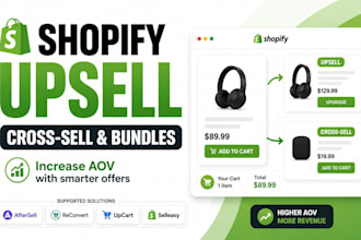 setup shopify upsells cross sells bundles and post purchase offers