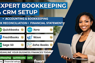 setup your bookkeeping crm xero freshbooks sage 50 wave quickbooks zoho books