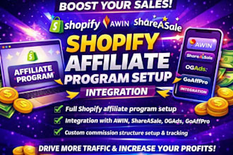 setup and manage affiliate program, awin shareasale recruitment