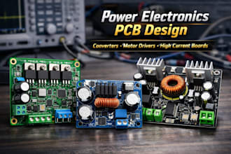 design professional pcb for power electronics, converters and motor drivers