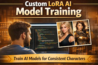 train custom lora ai model for character or influencer creation