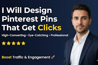design professional high quality pinterest pins for ai tools